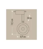 Cata CT-5334 30W Led Ray Spot Armatür 4000K Kırık Beyaz - Görsel 2