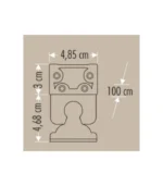 Cata CT-4697 36W Gold Wallwasher 100cm Günışığı - Görsel 6