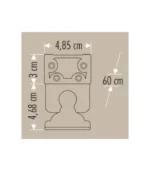 Cata CT-4696 4w 2 Gold Wallwasher 60cm - Görsel 2
