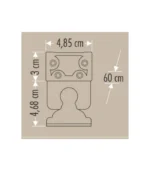 Cata CT-4696 4W 2 Gold Wallwasher 60cm Mavi - Görsel 6