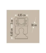Cata CT-4695 2w 1 Gold Wall Washer 30cm Amber - Görsel 3