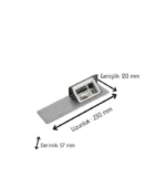 Legrand Donatılabilir Masa Döşeme Altı Buat Mat Alüminyum 054012 - Görsel 5