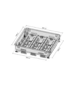 Legrand 12 Modül Döşeme Altı Buat (3x4) Ayarlanabilir - Görsel 4