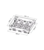 Legrand Döşeme Altı Buat 18(3x6) Ayarlanabilir - Görsel 4