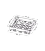 Legrand Döşeme Altı Buat 18(3x6) Ayarlanabilir - Görsel 2