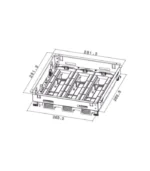 Legrand Ayarlanabilir Döşeme Altı Buat 24(3x8) - Görsel 2