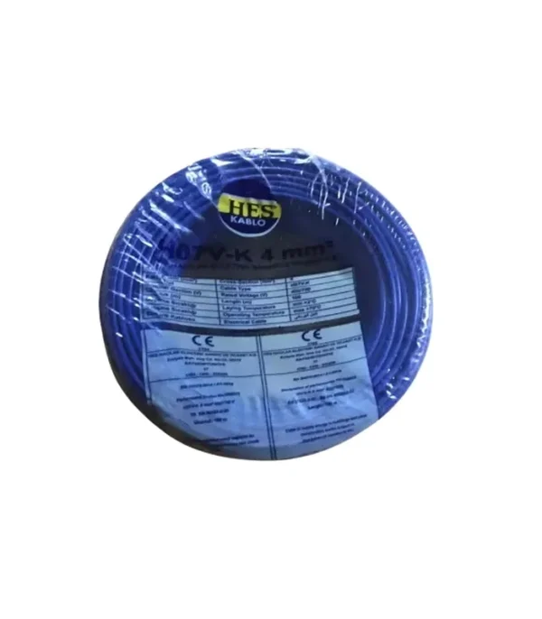 Hes Nyaf Kablo 4 mm² Mavi ( H07v-K )
