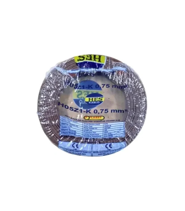 Hes Nyaf Kablo 0,75 mm² Kahverengi (H05z1-K) Halojen Free