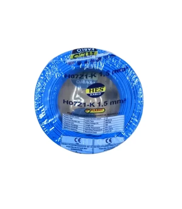 Hes Nyaf Kablo 1,5 Mm Mavi (H07z1-K) Halojen Free
