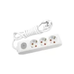 Viko Multi-Let Üçlü Grup Priz Anahtarlı Topraklı 3 Metre Beyaz (Çocuk Korumalı) 90117303