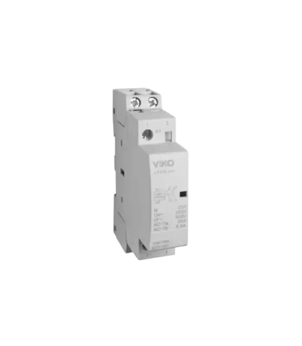 Viko - VTCR-25/11 Modüler 25A 1NO1NC 230V AC Kontaktör (Ray Tipi)