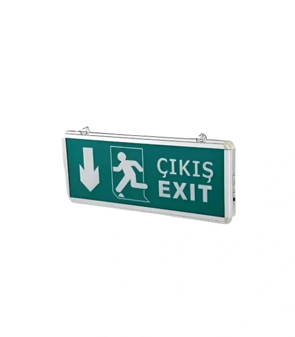 Cata CT-9167 3W Ledli Exit Çıkış Armatürü 3 Saat Akülü