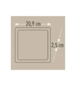 Cata CT-5234 8W 1 Sıva Üstü Led Panel Kare Günışığı - Görsel 2