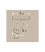 Cata CT-5861 15W Frank Magnetic Spot Siyah Günışığı - Görsel 2