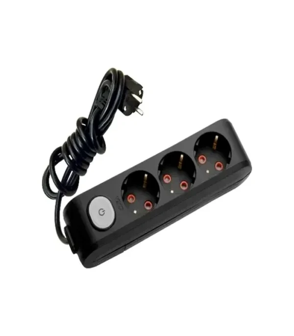 Viko Multi-Let Üçlü Grup Priz Anahtarlı Topraklı 3 Metre Siyah (Çocuk Korumalı) 90137303