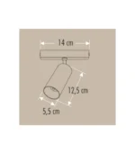 Cata CT-5862 0W 3 Frank Magnetic Spot Siyah Günışığı - Görsel 2