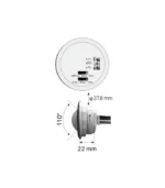 ACK AC18-00131 18W Sensörlü Led Tavan Armatürü Acil Kitli Siyah Kasa 6500K Beyaz Işık - Görsel 2