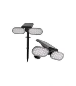 ACK AG60-02851 8W/h Solar Led Çim Armatürü Kazıklı Yeşil Işık İkili - Görsel 4
