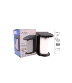 ACK AG60-04851 Solar Led Duvar Apliği Dimli Siyah 3000K Günışığı IP65 — ürün görseli 3