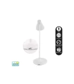ACK AF11-10013 Led Masa Lambası Şarjlı Dimli Dokunmatik Beyaz Kasa - Görsel 12