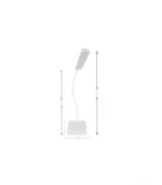 ACK AF11-10016 Led Masa Lambası Şarjlı Dimli Dokunmatik Beyaz Kasa - Görsel 10