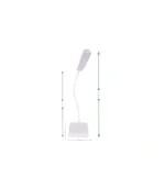 ACK AF11-10016 Led Masa Lambası Şarjlı Dimli Dokunmatik Beyaz Kasa - Görsel 5