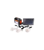 ACK AC01-00830 Güneş Panelli Işıldak 1W 1-2 Mikro USB+C Tipi Kablo 220V IP20 - Görsel 2