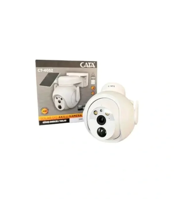 Cata CT-4052 Akıllı IP Solar Kamera Gece Görüşlü Full HD 1080p