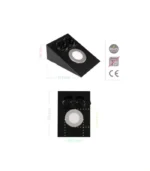 ACK AH11-00201 2,5W Ledli Prizli Tezgah Altı Armatür 6500K Beyaz Işık Siyah Kasa - Görsel 4