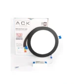 ACK AP01-01831 18W Sıva Altı Yuvarlak Led Spot Panel Armatür 6500K Beyaz Işık Siyah Kasa - Görsel 2