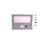 ACK AG60-07851 Solar Duvar Apliği Hareket Sensörlü Dimli IP65 3000K Günışığı