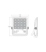 ACK AT66-19192 120W Solar Led Projektör 6500K-4000K-3000K Ayarlanabilir Işık - Görsel 5