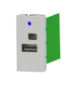 Nead 2162 45X22,5 Çiftli USB Şarj Adaptörü Type A/C - Görsel 2