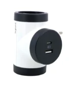 Legrand 694522, Adaptör 2P+T, 2 Priz/Güç Soketi Yan Döner, USB Tipi A ve C Bağlantı