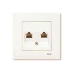 Viko Karre/Meridian Krem İkili Data Prizi (2 X RJ45 CAT6) (Çerçeve Hariç)
