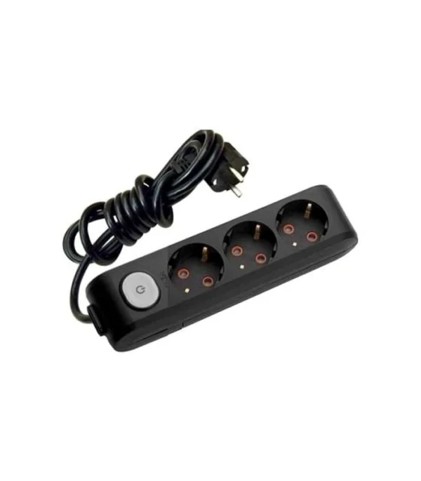 Viko Multi-Let Üçlü Grup Priz Anahtarlı Topraklı 2 Metre Siyah (Çocuk Korumalı) 90137302