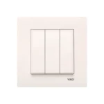 Viko Karre/Meridian Krem Üçlü Anahtar ( Çerçeve Hariç )