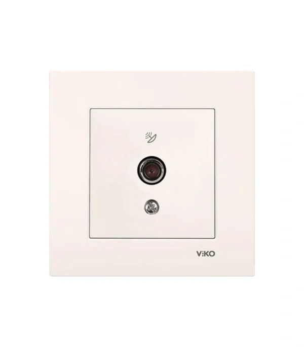 Viko Karre/Meridian Krem Uydu Prizi F Konnektörlü Geçişli (10dB) ( Çerçeve Hariç )