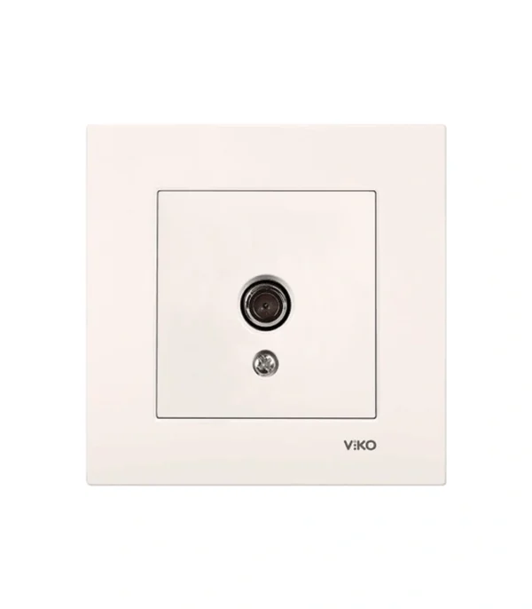 Viko Karre/Meridian Krem Tv Geçişli 8db ( Çerçeve Hariç )