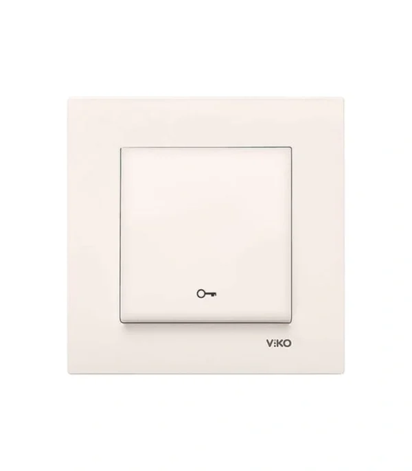 Viko Karre/Meridian Krem Kapı Otomatiği Anahtarı (Çerçeve Hariç)