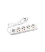 Viko Multi-Let Dörtlü Grup Priz Anahtarlı Topraklı 3 Metre Beyaz (Çocuk Korumalı) 90117403 - Görsel 3