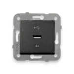 Viko Novella/Trenda Siyah Usb Konnektör (Çerçeve Hariç)