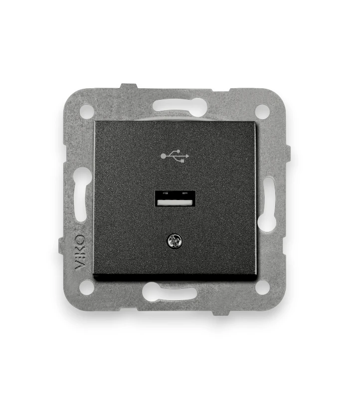 Viko Novella/Trenda Siyah Usb Konnektör (Çerçeve Hariç)