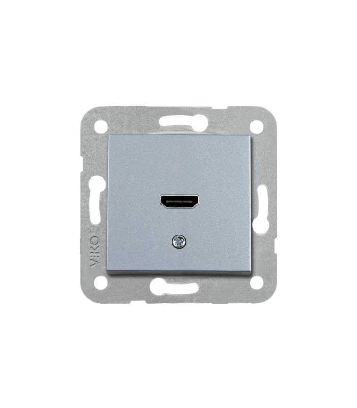 Viko Novella/Trenda Gümüş HDMI Konnektör (Çerçeve Hariç)