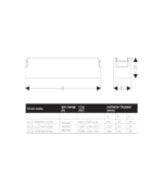 Gecem Mago 22 cm 12W Opal Camlı Magnet Lineer Ray Spot - Görsel 2