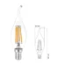 Şencan SNC-83 6w E14 Duylu Led Flament Rustik Ampul Şeffaf Cam 3000K