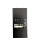 Panasonic Modüler 1M USB Type A+C 5v 3A (Mekanizma+Kapak)